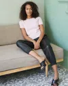 Quince Women's Mongolian Cashmere T-shirt In Minimal Pink