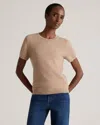 Quince Women's Mongolian Cashmere T-shirt In Oatmeal