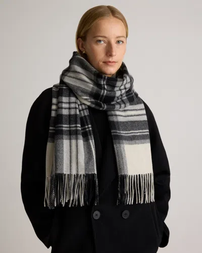 Quince Women's Mongolian Cashmere Tartan Scarf