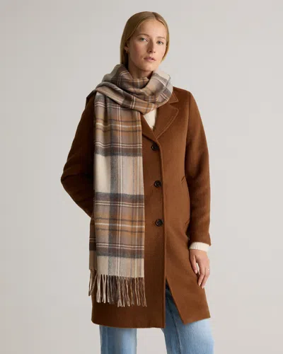 Quince Women's Mongolian Cashmere Tartan Scarf