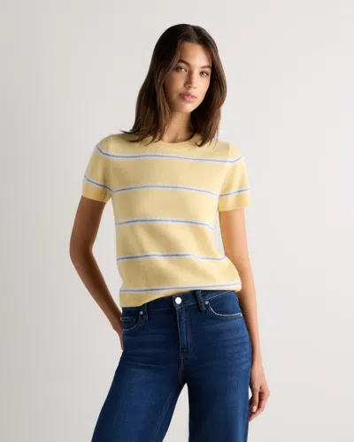 Quince Women's Mongolian Cashmere T-shirt In Yellow