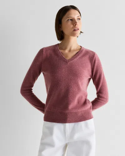 Quince Women's Mongolian Cashmere V-neck Sweater