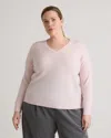 QUINCE WOMEN'S MONGOLIAN CASHMERE V-NECK SWEATER