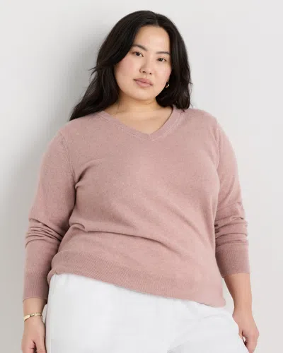 Quince Women's Mongolian Cashmere V-neck Sweater