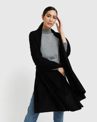 Quince Women's Mongolian Cashmere Wrap In Black