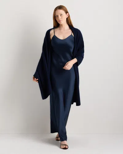 Quince Women's Mongolian Cashmere Wrap In Blue