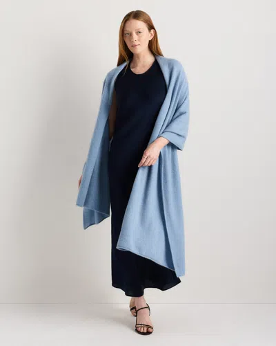Quince Women's Mongolian Cashmere Wrap In Blue