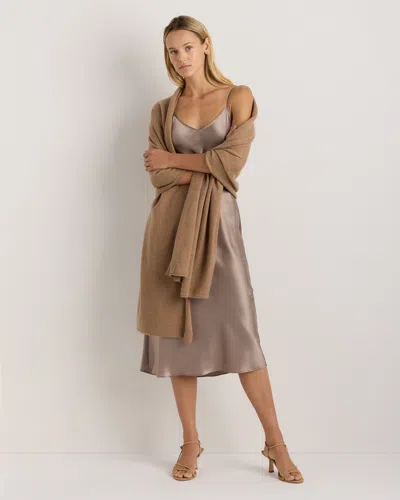 Quince Women's Mongolian Cashmere Wrap In Brown