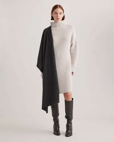 Quince Women's Mongolian Cashmere Wrap In Charcoal