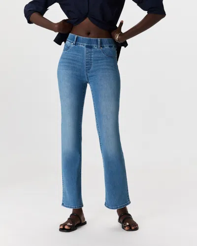 Quince Women's Nina Stretch Pull-on Kick Flare Jeans In Blue