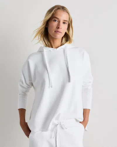 Quince Women's Organic French Terry Hoodie In White