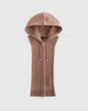 Quince Women's Organic Heavyweight Fleece Hoodie Blazer Insert In Taupe