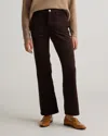 Quince Women's Organic Stretch Corduroy Flare Pants In Espresso