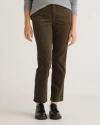 QUINCE WOMEN'S ORGANIC STRETCH CORDUROY STRAIGHT LEG PANTS