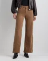Quince Women's Organic Stretch Corduroy Wide Leg Pants In Brown