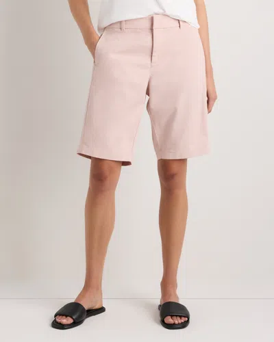 Quince Women's Organic Stretch Cotton Chino Bermuda Shorts In Pink
