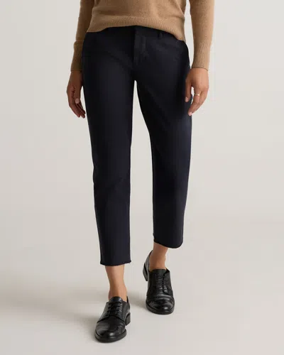 Quince Women's Organic Stretch Cotton Chino Pants In Black