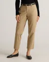 Quince Women's Organic Stretch Cotton Chino Pants In Light Khaki