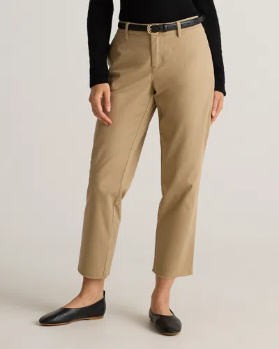 Quince Women's Organic Stretch Cotton Chino Pants In Light Khaki