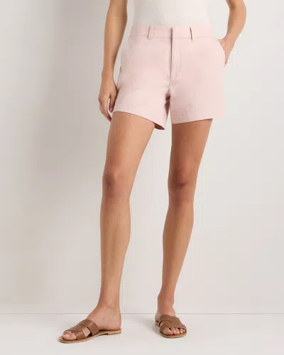 Quince Women's Organic Stretch Cotton Chino Shorts In Pink