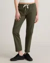 Quince Women's Organic Stretch Ripstop Straight Pants In Loden