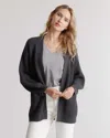 Quince Women's Oversized Cardigan Sweater In Charcoal