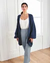 Quince Women's Oversized Cardigan Sweater In Navy