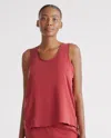 Quince Women's Pajama Tank Top In Crimson