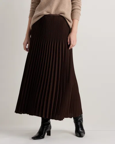 Quince Women's Pleated Matte Midi Skirt