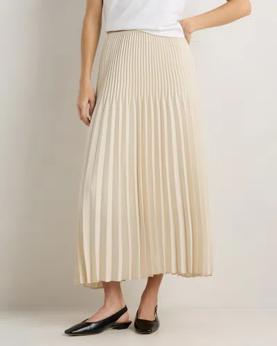 Quince Women's Pleated Matte Midi Skirt In Neutral