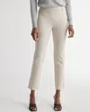 Quince Women's Ultra-stretch Ponte Straight Leg Pants In Ecru