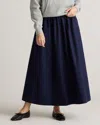 Quince Women's Poplin A-line Maxi Skirt In Navy