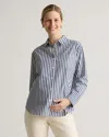 QUINCE WOMEN'S POPLIN MATERNITY LONG SLEEVE SHIRT