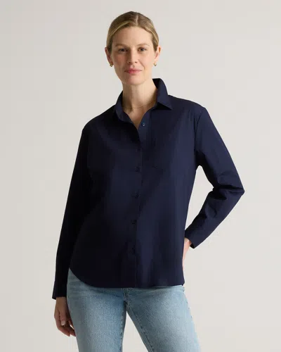 Quince Women's Poplin Maternity Long Sleeve Shirt