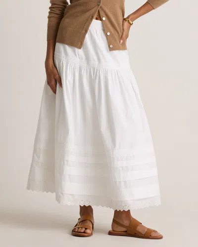 Quince Women's Poplin Pintuck Maxi Skirt
