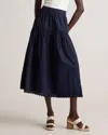 Quince Women's Poplin Pintuck Maxi Skirt