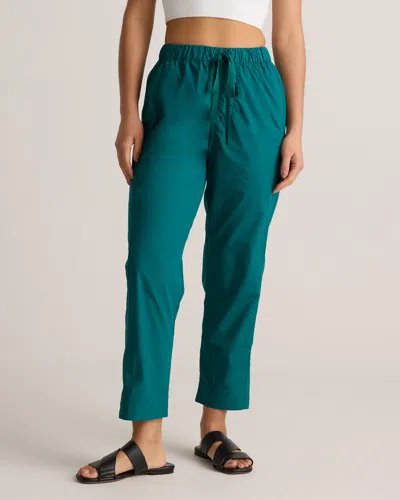 Quince Women's Poplin Pull-on Pants In Garden Green