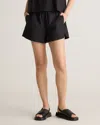 Quince Women's Poplin Pull-on Shorts In Black