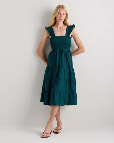 Quince Women's Poplin Smocked Midi Dress