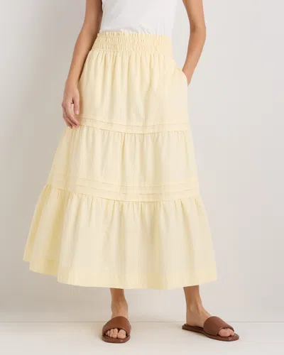 Quince Women's Poplin Tiered Maxi Skirt