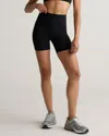 Quince Women's Power-up High-rise Training Short In Black
