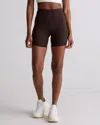 Quince Women's Power-up High-rise Training Short In Espresso