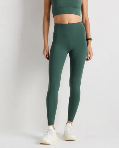 Quince Women's Power-up High-rise Training Legging In Big Sur Green