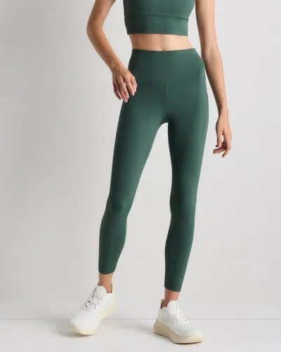 Quince Women's Power-up High-rise Training Pocket Legging In Big Sur Green