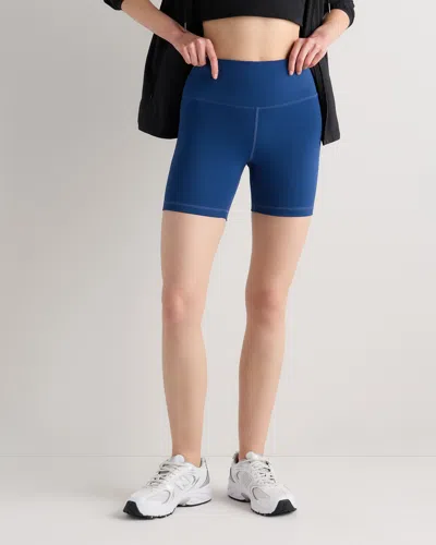 Quince Women's Power-up High-rise Training Shorts In Blue