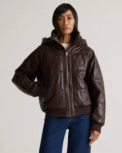 Quince Women's Puffer Jacket In Brown