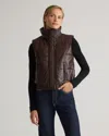 Quince Women's Puffer Vest In Brown