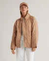 Quince Women's Quilted Knit Jacket In Chestnut