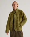 Quince Women's Quilted Knit Jacket In Olive