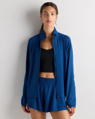 Quince Women's Race Day Full-zip Jacket In Blue